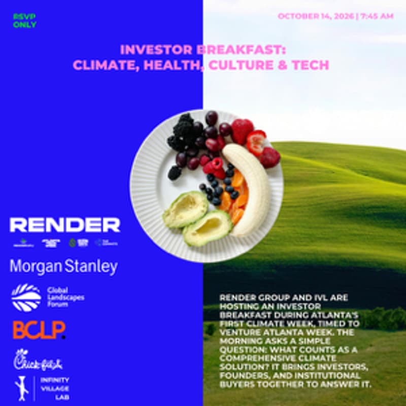 Cover Image for Climate, Health, Culture & Tech Investor Breakfast