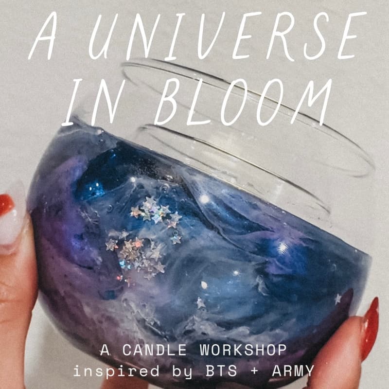 Cover Image for A Universe in Bloom: A Candle Workshop Inspired by BTS