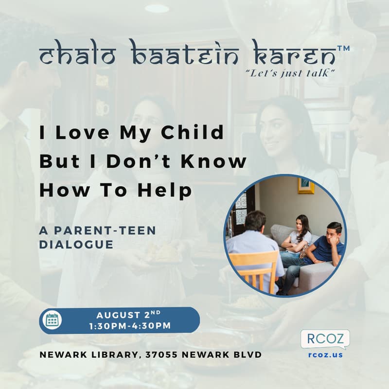 Cover Image for Chalo Baatein Karen (“Let’s just talk”) - A Discussion Series: I Love My Child But I Don’t Know How to Help