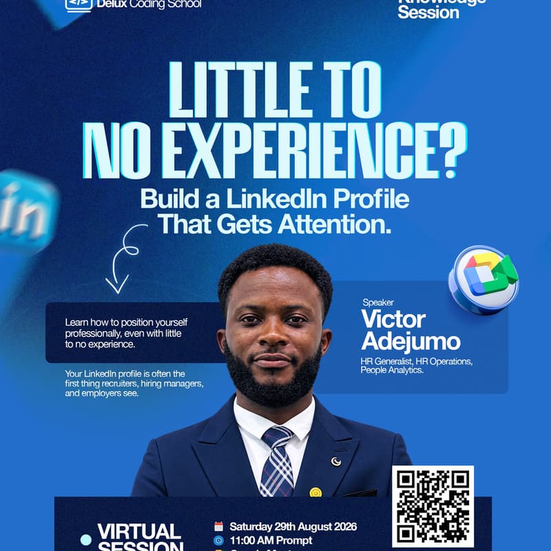 Cover Image for DCS Knowledge Session - Little to No Experience? Here's How to Build a LinkedIn Profile That Gets Attention