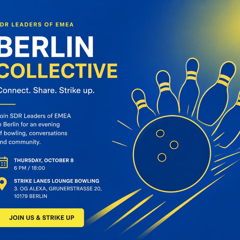 Cover Image for SDR Leaders Social, Bowling night hosted with Homie, Berlin