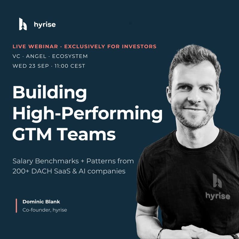 Cover Image for Building High-Performing GTM Teams - Patterns from 200+ DACH SaaS & AI companies