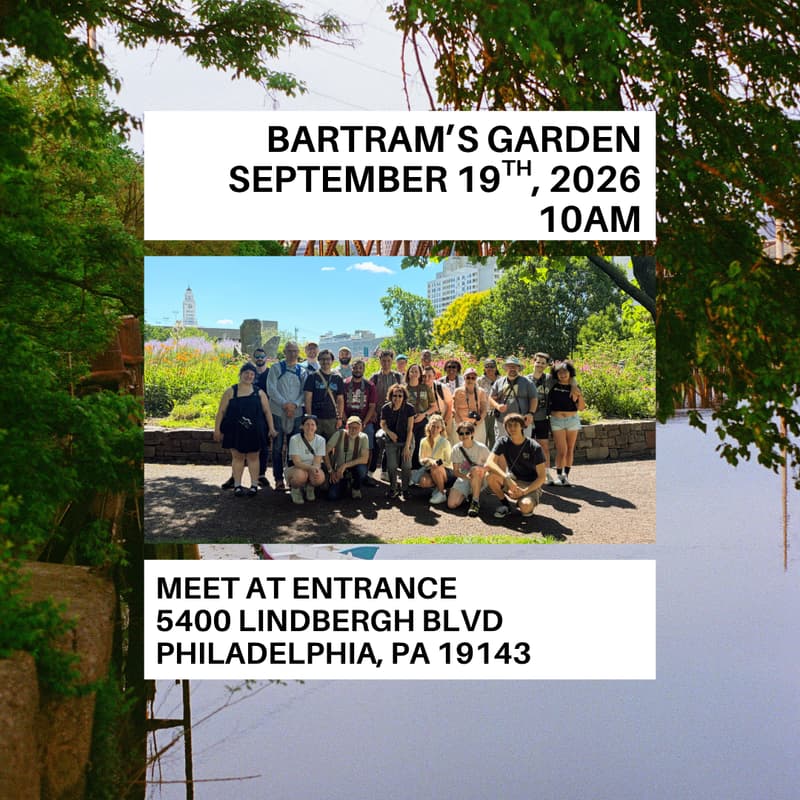 Cover Image for Photo Walk: Bartram’s Garden with Fairmount Photo Club & PhotoLounge