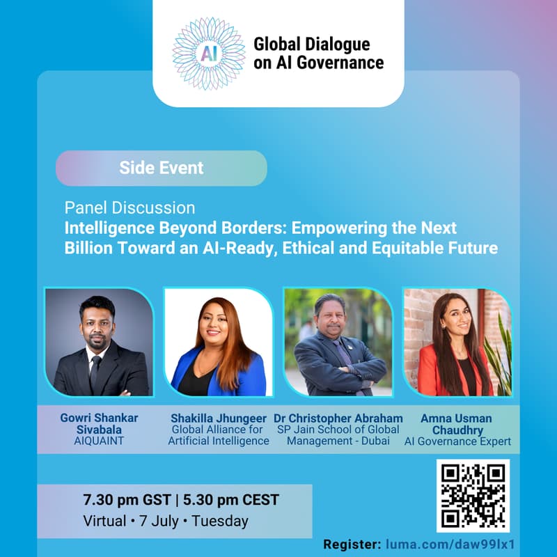 Cover Image for UN Global Dialogue on AI | UAE Side Event | Intelligence Beyond Borders
