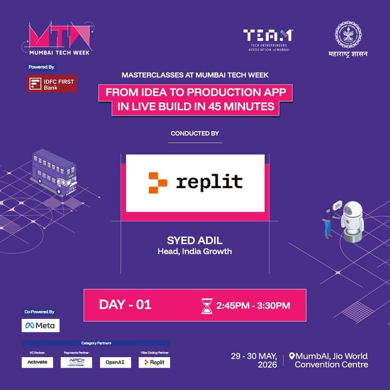 Cover Image for MTW Masterclass: From Idea to Production App in Live Build in 45 Minutes by Replit