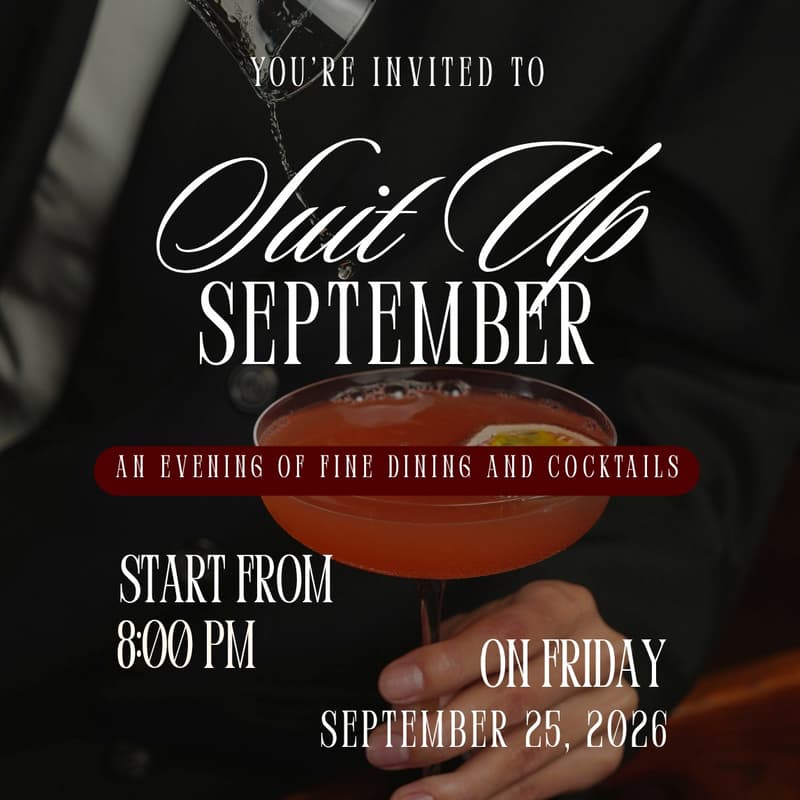 Cover Image for Suit Up September 🍸
