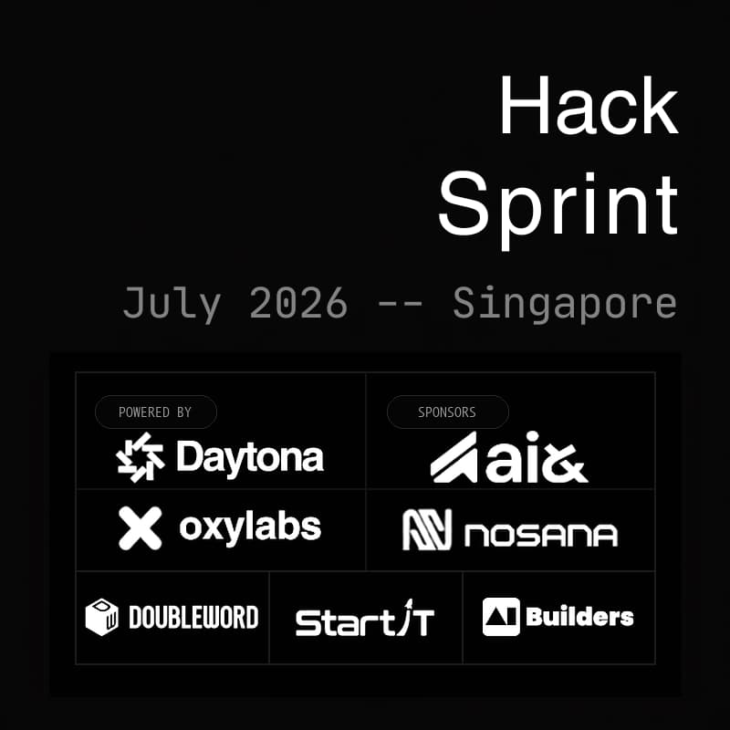 Cover Image for Daytona HackSprint - Singapore, July 2026