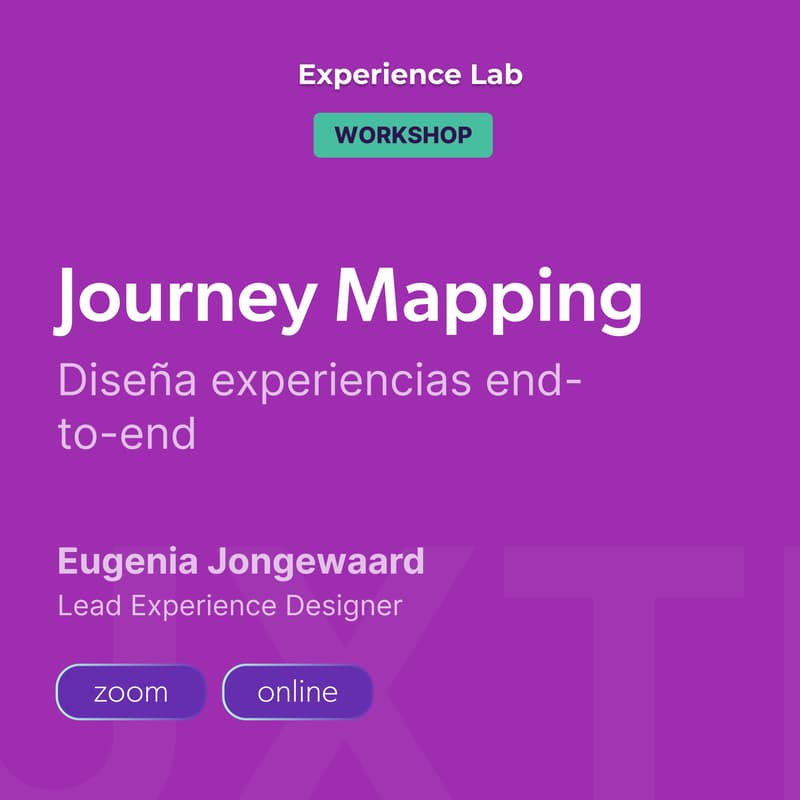 Cover Image for Workshop | Journey Mapping: diseña experiencias end-to-end