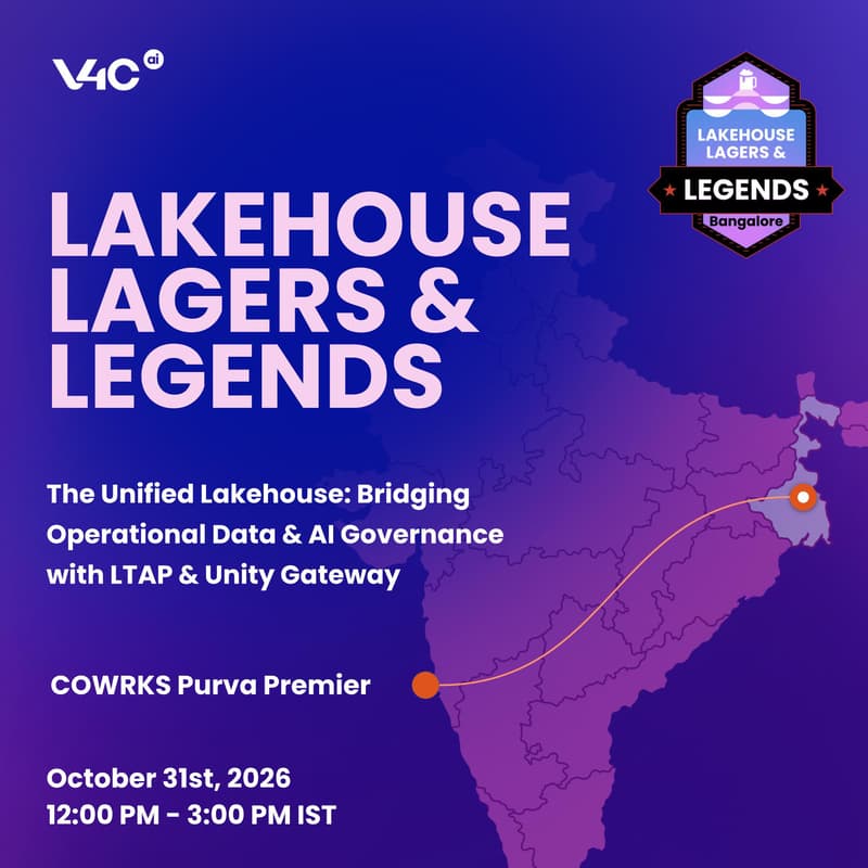 Cover Image for Lakehouse, Lagers & Legends [Bangalore]: Bridging Operational Data and AI Governance with LTAP & Unity Gateway
