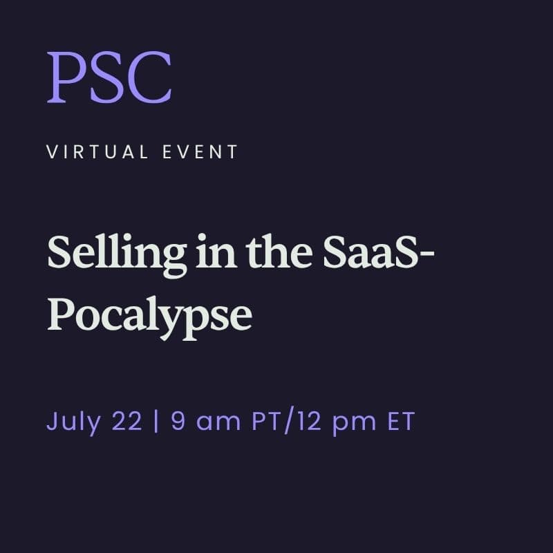 Cover Image for Selling in the SaaS-Pocalypse