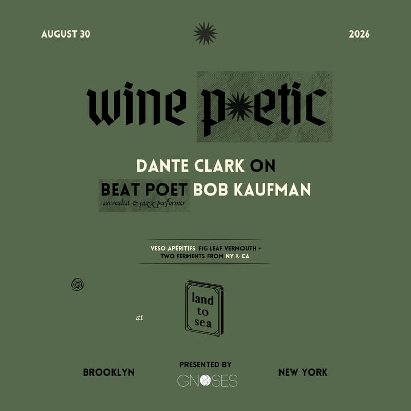 Cover Image for Wine Poetic x Land to Sea: Bob Kaufman