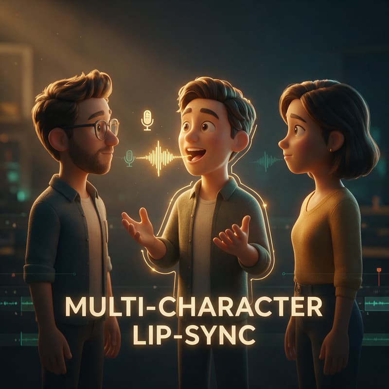 Cover Image for Animated Video with Multi-Character Lip-Sync