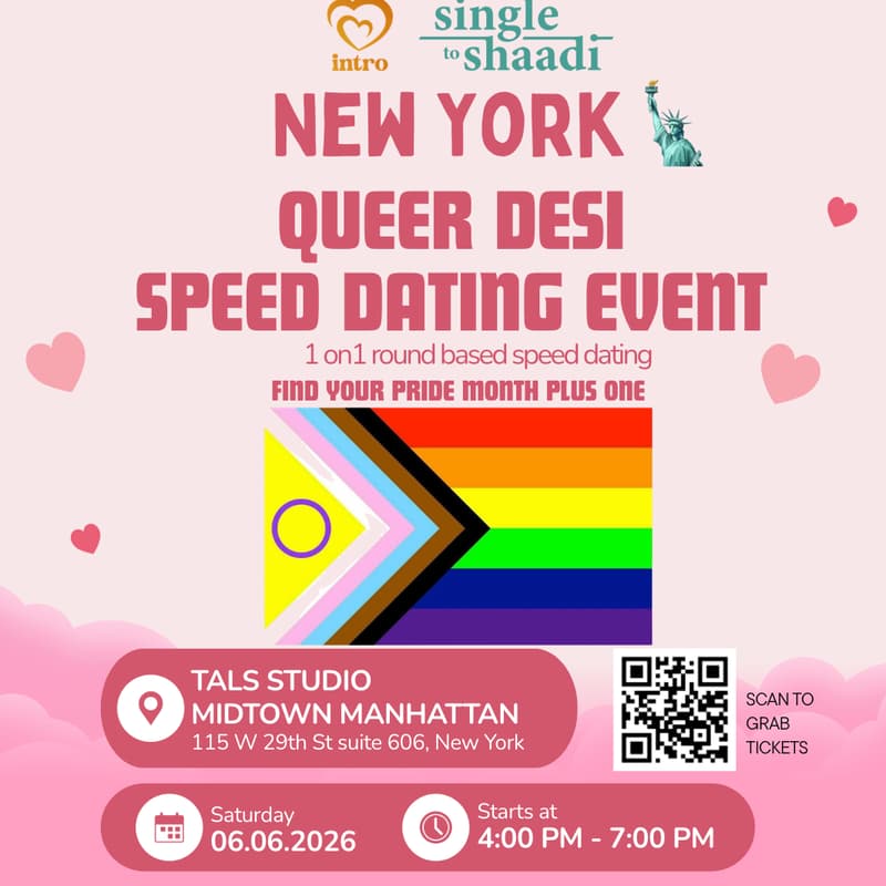 Cover Image for The First EVER Queer Desi Speed Dating in NYC
