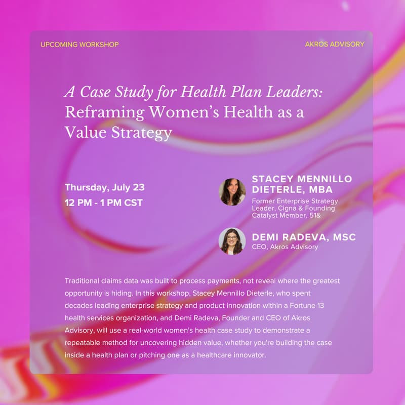 Cover Image for A Case Study for Health Plan Leaders: Reframing Women’s Health as a Value Strategy