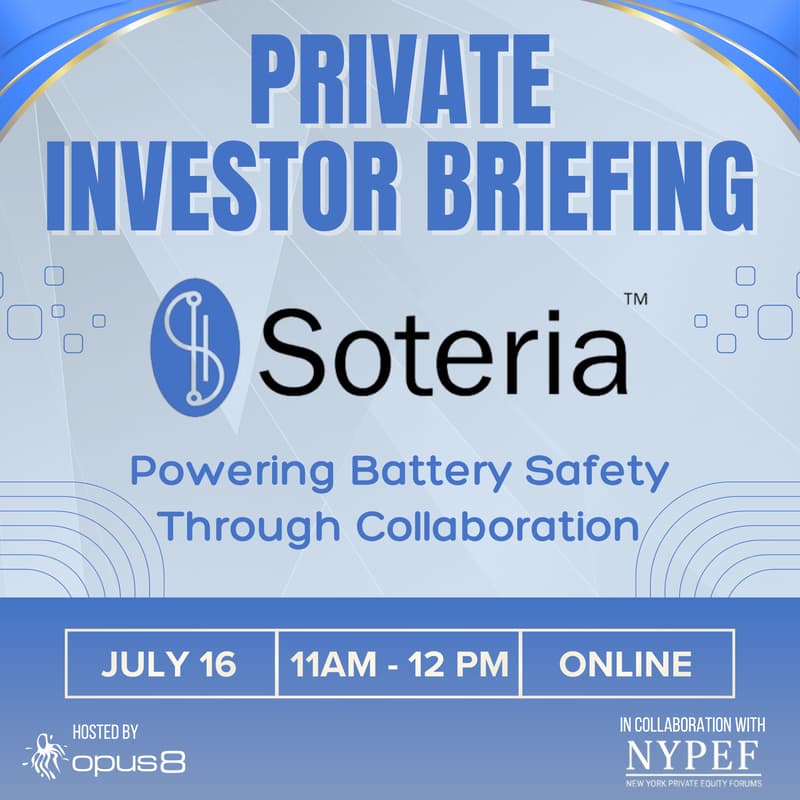Cover Image for Soteria Private Investor Briefing - Virtual