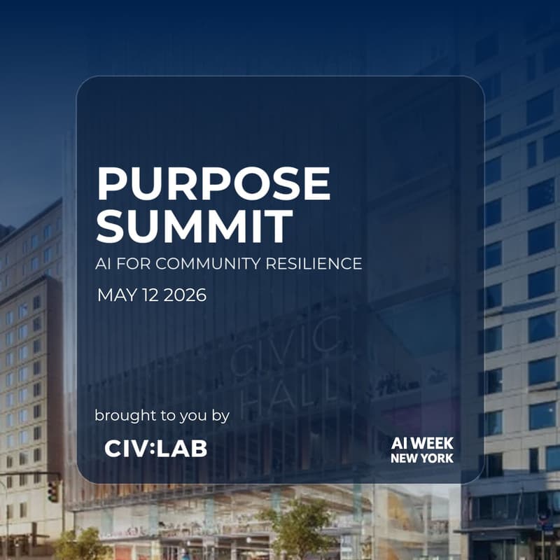 Cover Image for Purpose Summit: AI for Community Resilience
