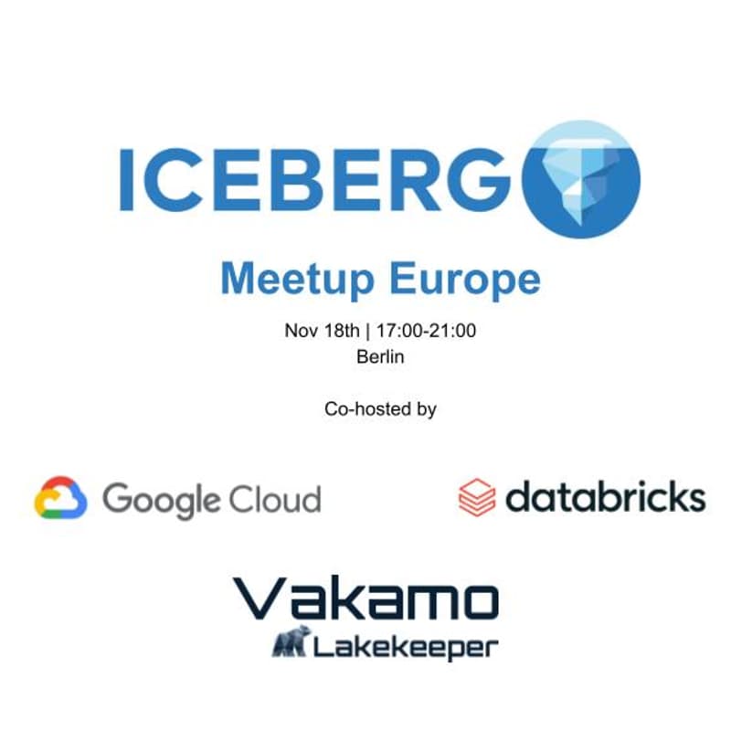 Cover Image for Apache Iceberg™ Europe Community Meetup - Berlin
