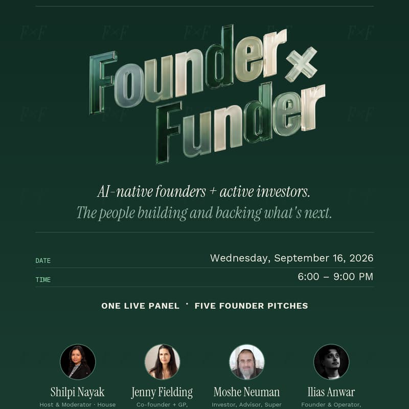 Cover Image for Founder × Funder Exclusive Tech Event