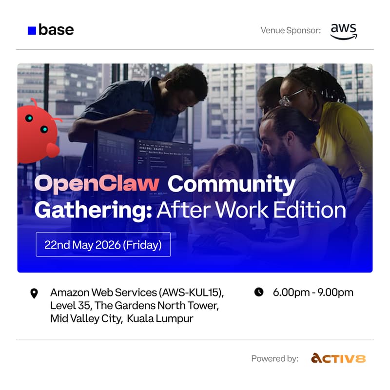 Cover Image for OpenClaw Community Gathering: After Work Edition — Pizza & Workshop Night 🍕