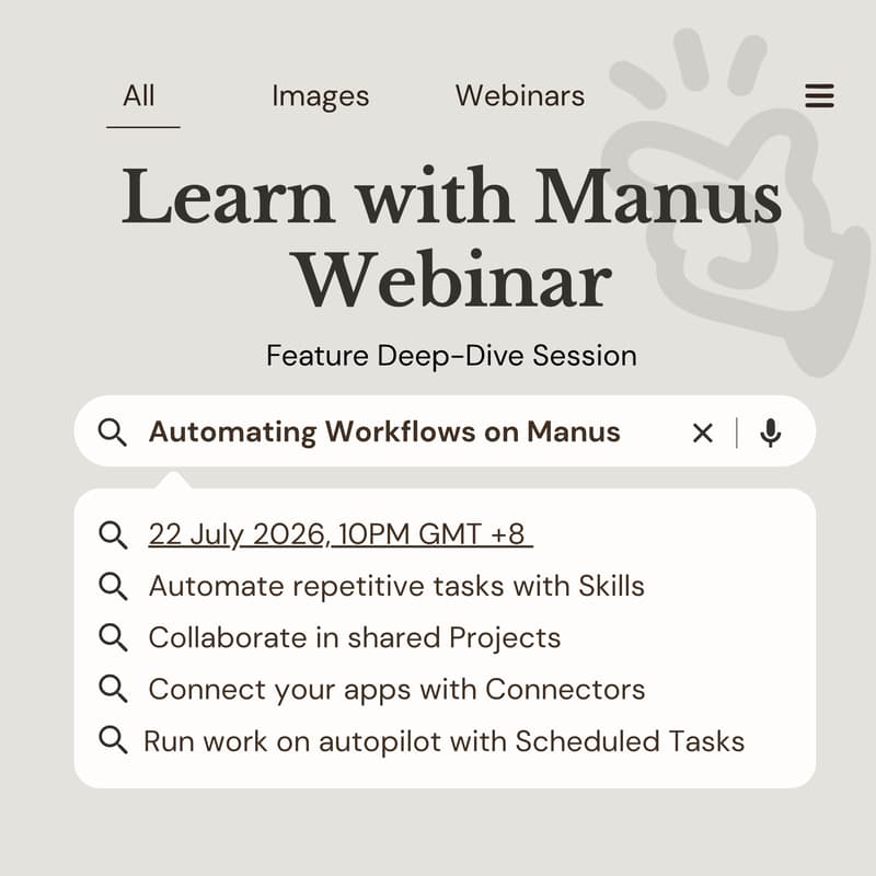 Cover Image for Learn With Manus: Automating Your Workflows