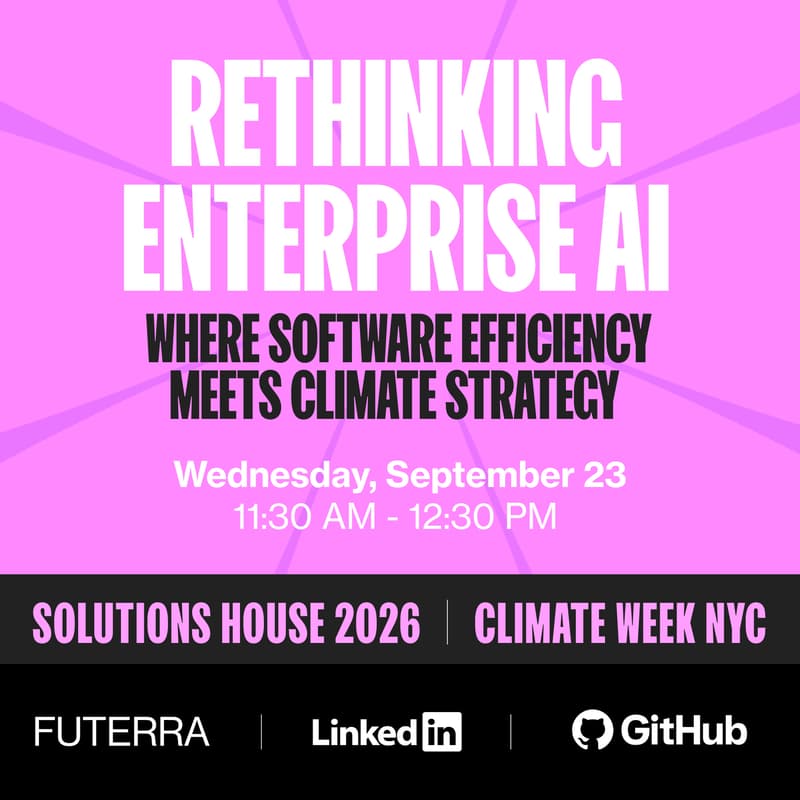 Cover Image for Rethinking Enterprise AI: Where Compute Efficiency Meets Climate Strategy