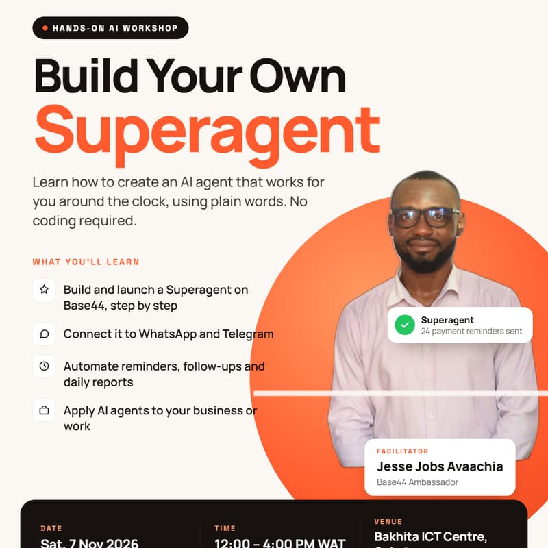 Cover Image for Meet Your AI Employee: Build a Base44 Superagent for Your Business