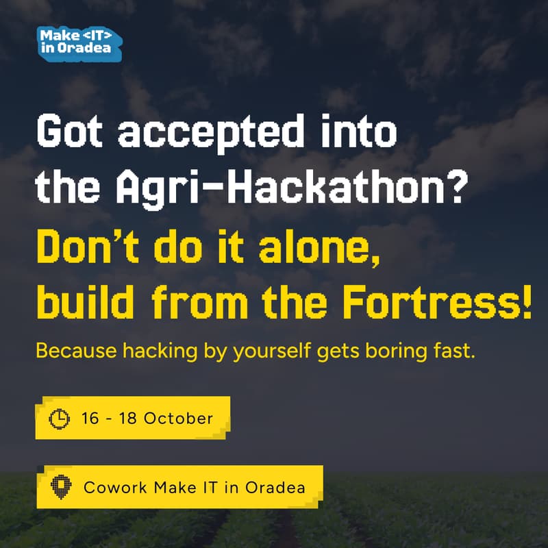 Cover Image for EU Agri-Hackathon @Make IT in Oradea