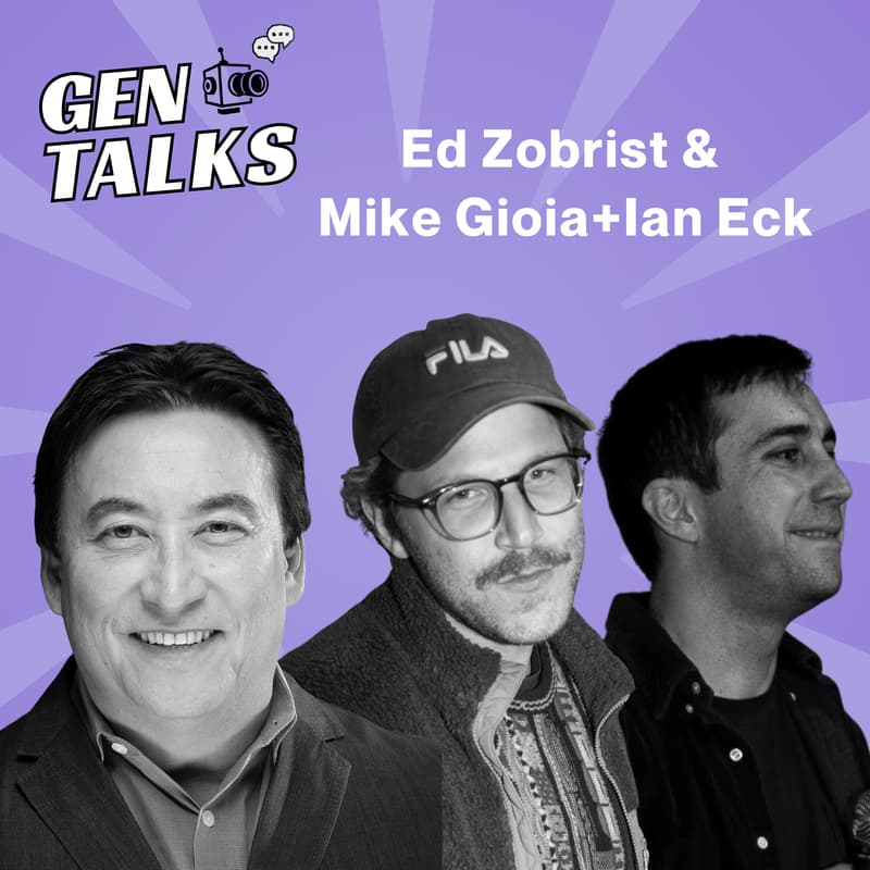 Cover Image for GenTalks w/ Ed Zobrist (xEpic Games) & Mike Gioia+Ian Eck (AI on the Lot)