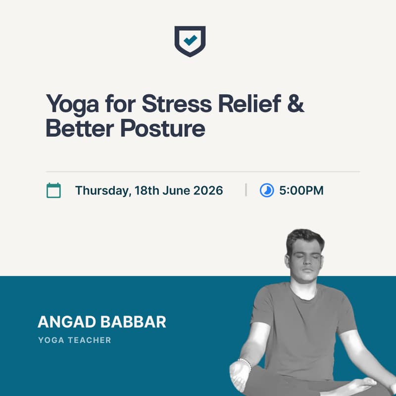 Cover Image for Yoga for Stress Relief & Better Posture (Yoga Day Special)