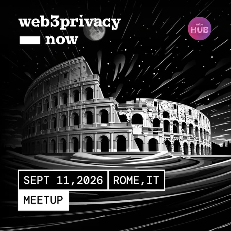 Cover Image for Web3Privacy Now Rome Meetup
