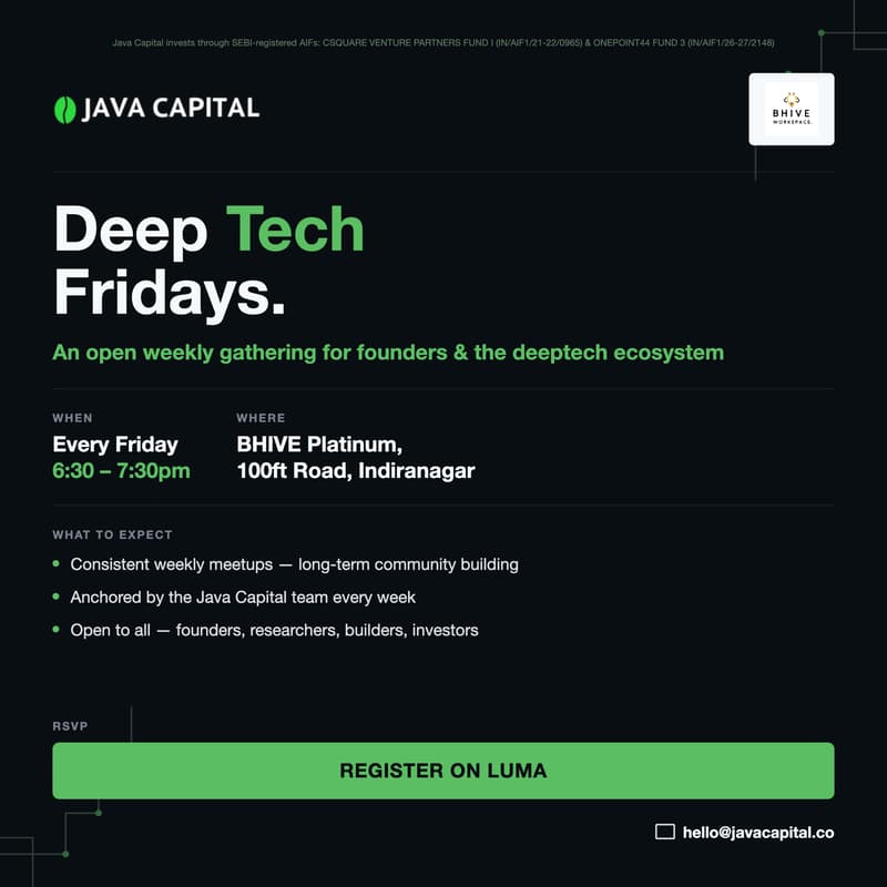 Cover Image for Java Capital Deep Tech Fridays