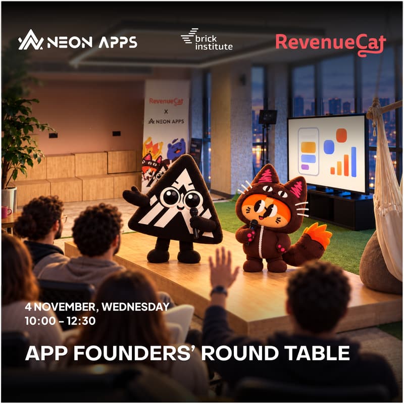 Cover Image for RevenueCat x Brick Institute x Neon Apps Product Managers Roundtable
