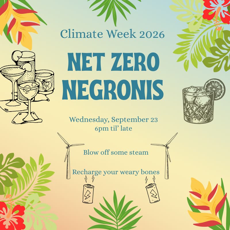 Cover Image for Net Zero Negronis: Climate Week 2026
