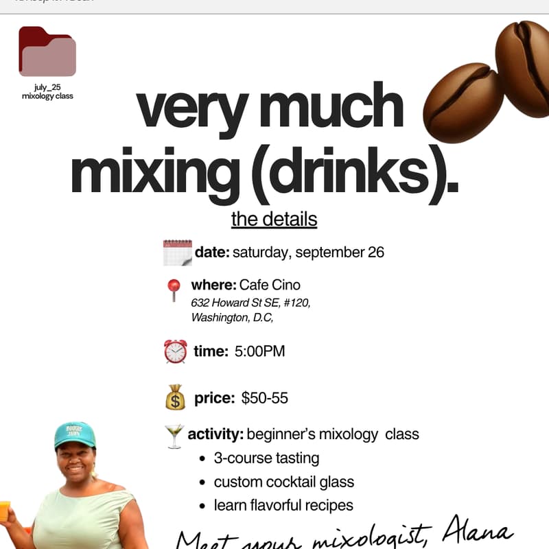 Cover Image for fall bucket list: very much mixing (drinks)