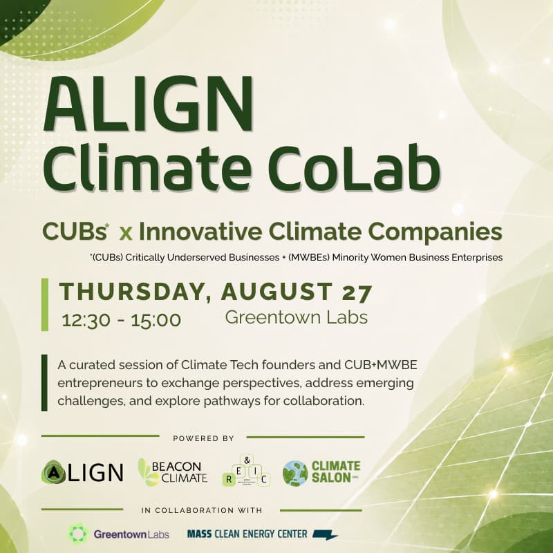 Cover Image for ALIGN Climate CoLab: CUBs × Innovative Climate Companies