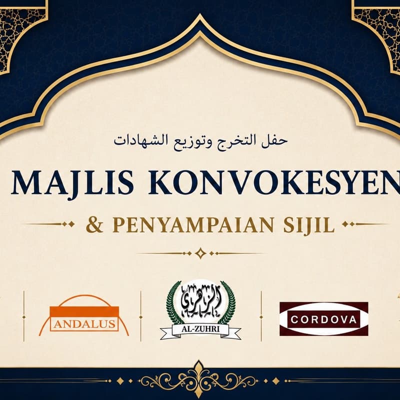 Cover Image for Majlis Konvokesyen & Penyampaian Sijil 2026 (Andalus, Zuhri dan Cordova)