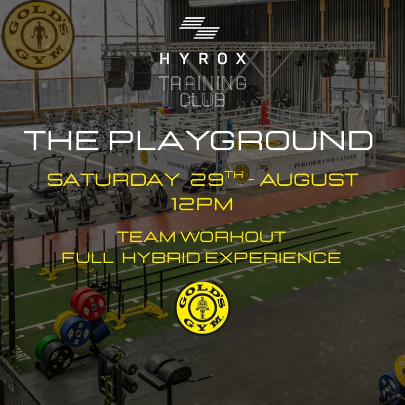 Cover Image for 🏅GOLD’S GYM TAKE OVER - THE PLAYGROUND 🛝