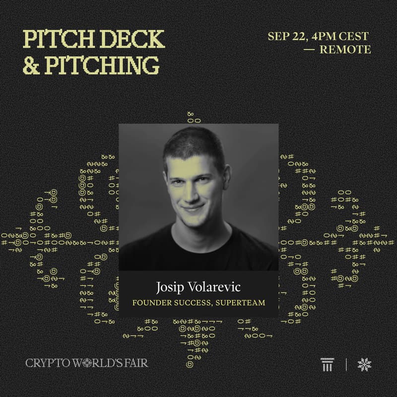 Cover Image for Pitch Deck & Pitching ft. Josip Volarevic