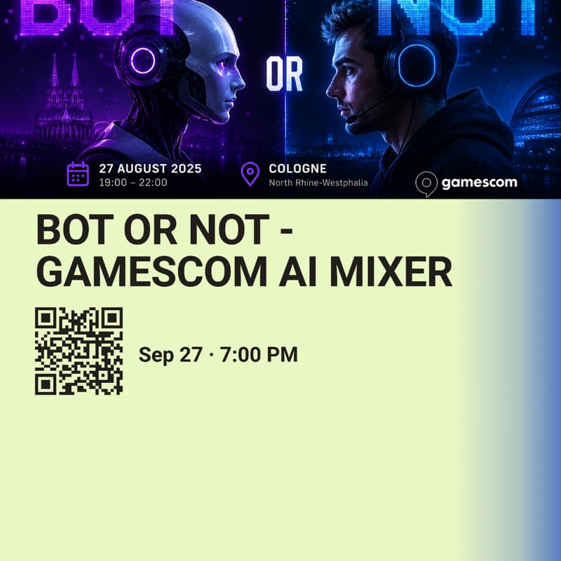 Cover Image for Bot or Not - Gamescom AI Mixer
