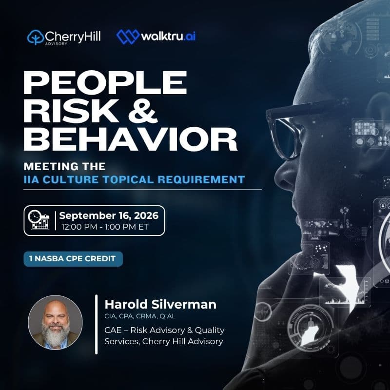 Cover Image for People Risk and Behavior: Meeting the IIA Culture Topical Requirement