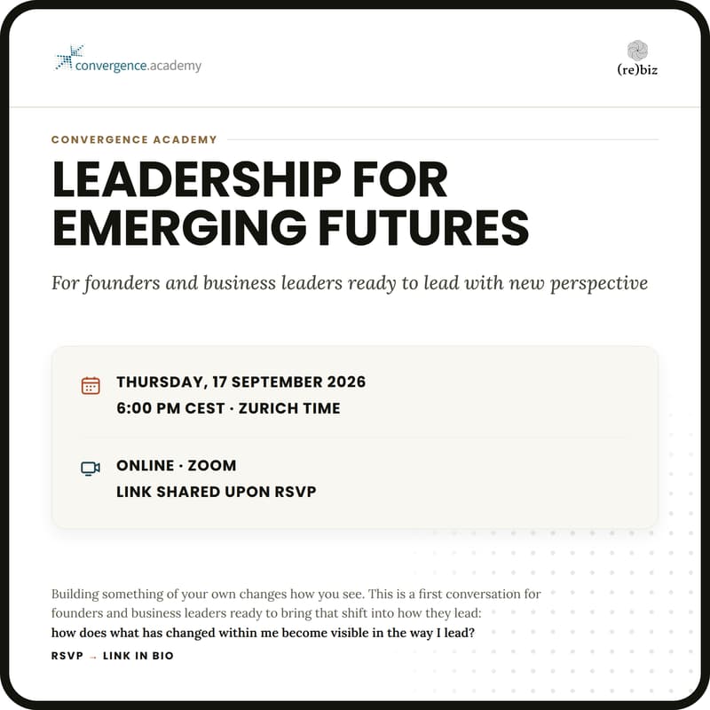 Cover Image for Convergence Academy: Leadership for Emerging Futures - Expand with New Perspectives