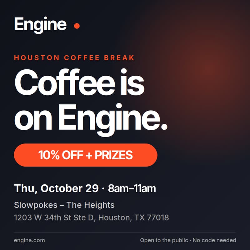 Cover Image for Coffee Is on Engine: 10% Off + Prizes at Slowpokes