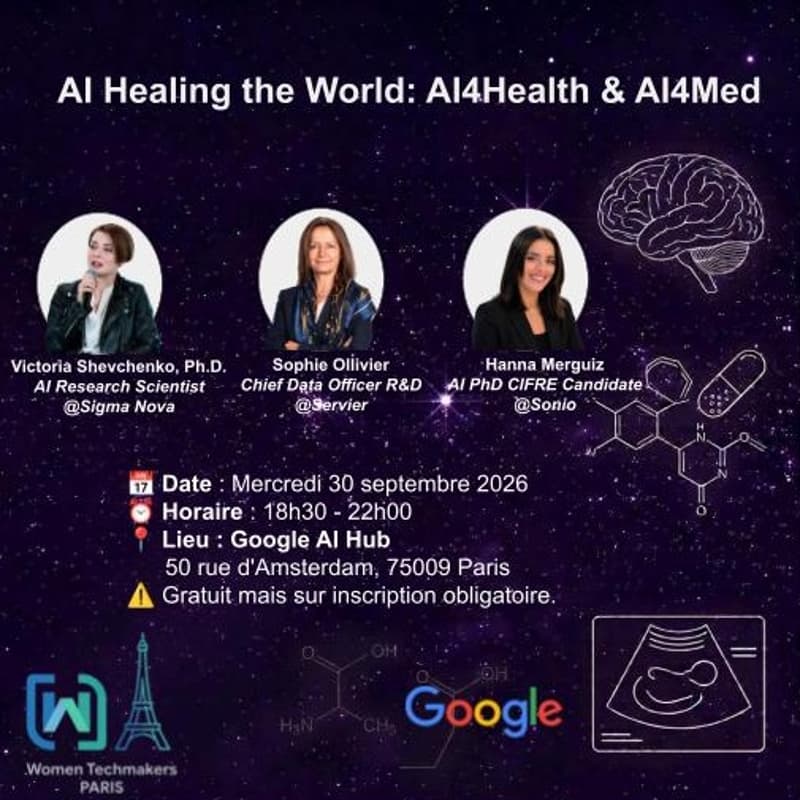 Cover Image for [WTM Paris x Google] AI Healing the World: AI4Health & AI4Med 💜