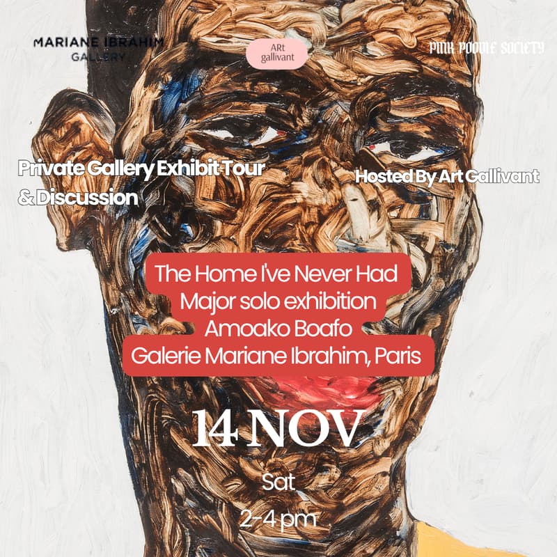 Cover Image for ✨ Paris | Private Solo Exhibition Tour, Wine & Discussion | Amoako Boafo: The Home I’ve Never Had