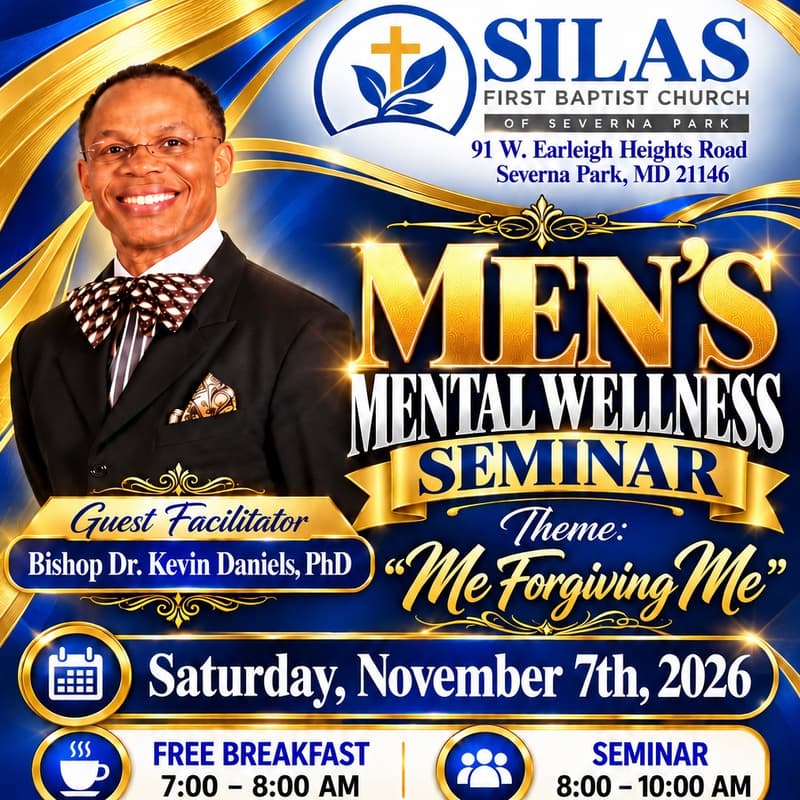 Cover Image for Silas First Baptist Church's Men's Ministry Mental Wellness Seminar
