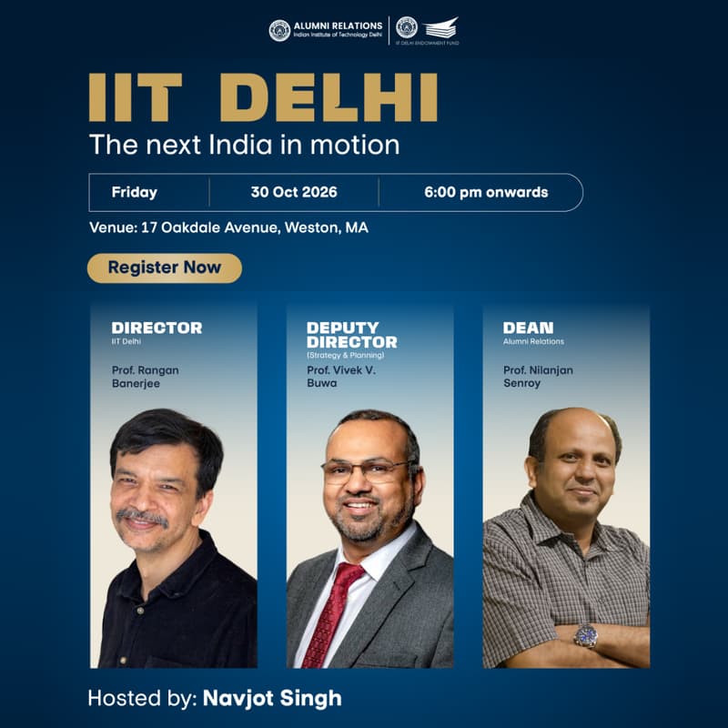 Cover Image for IIT Delhi Alumni Mixer: BOSTON