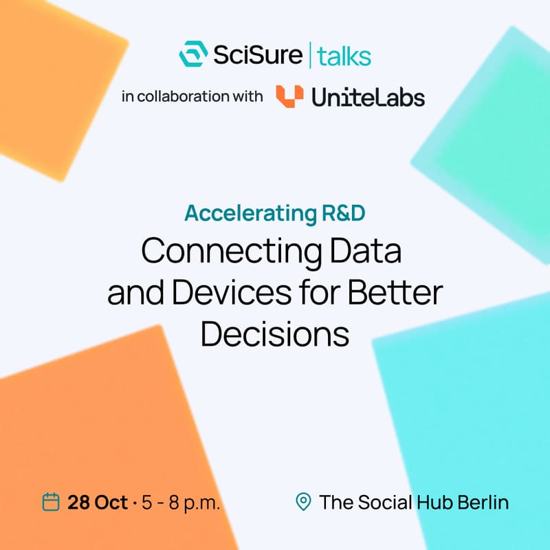 Cover Image for SciSure Talks | Accelerating R&D: Connecting Data and Devices for Better Decisions