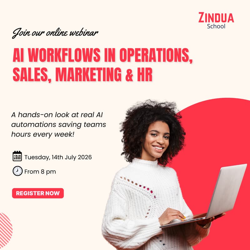 Cover Image for AI Workflows in Operations, Sales, Marketing & HR