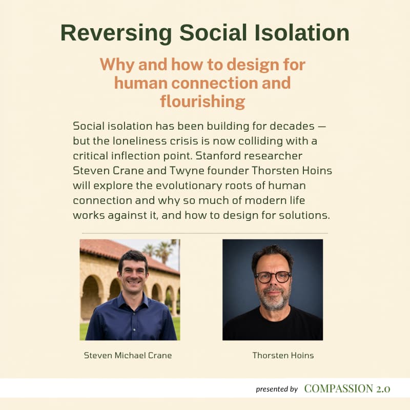 Cover Image for Reversing Social Isolation: Why and how to design for human connection and flourishing