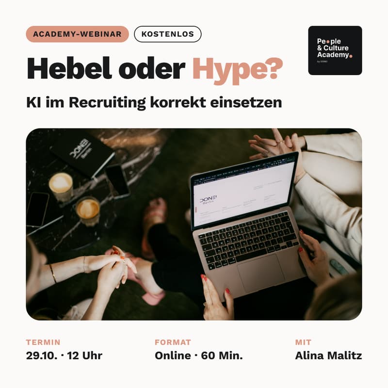 Cover Image for Hebel oder Hype? KI im Recruiting korrekt einsetzen